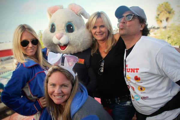easter bunny and team