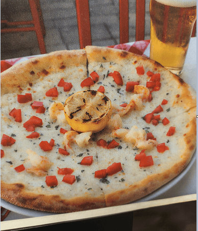 Shrimp Scampi Pizza