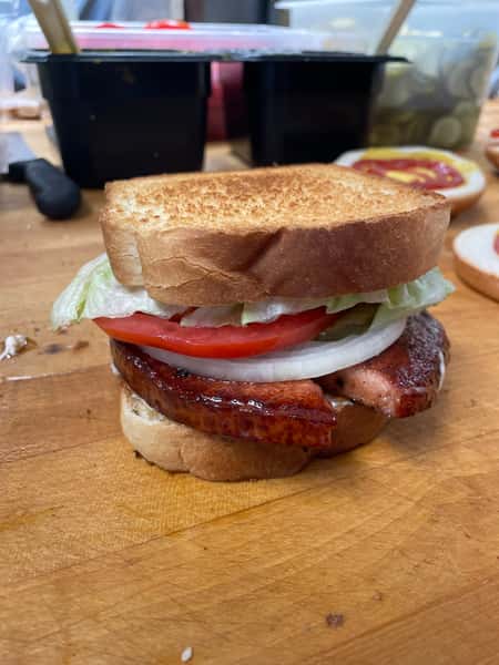 Fried Bologna Sandwich