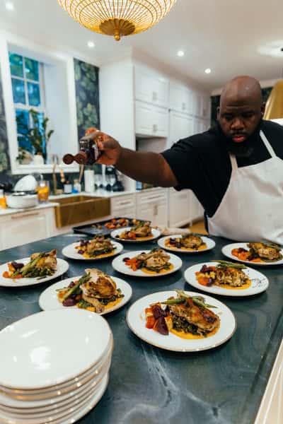 catering event dishes