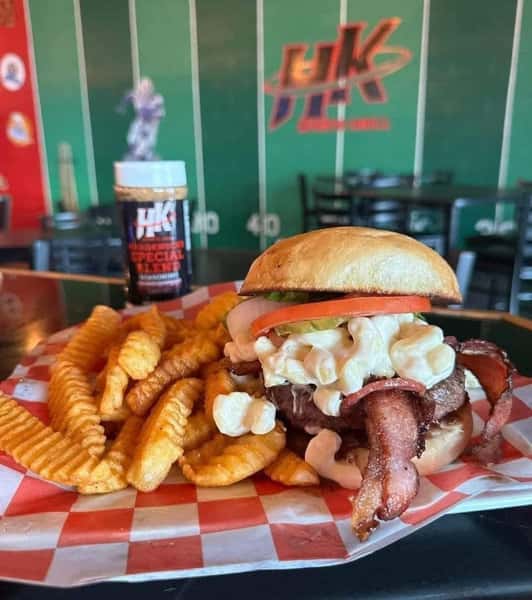 MacBrown Burger and fries