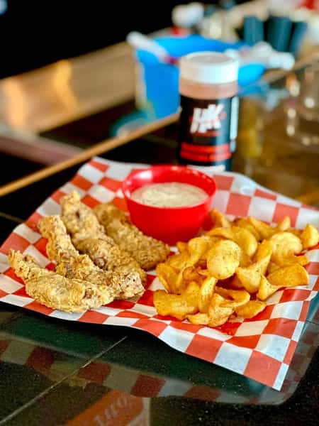 Chicken Fried Steak Fingers and a sauce