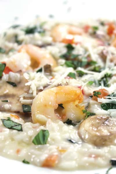 Shrimp risotto