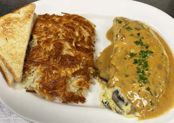 Roasted Mushroom Omelette