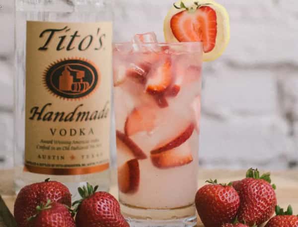 Tito’s Strawberry Basil Lemonade