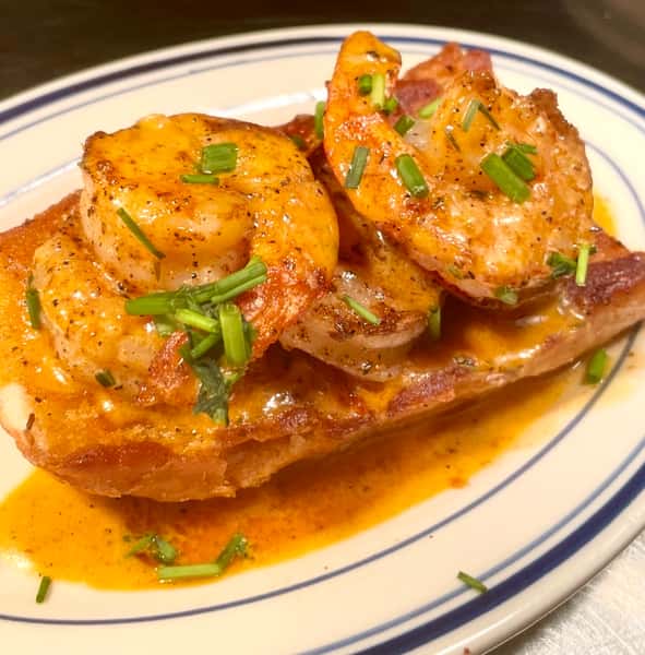 Hampton + Hudson - Barbecue Shrimp on a Crostini