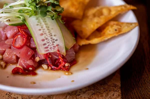 Two Urban Licks - Tuna Crudo with Mango and Ahi Amarillo