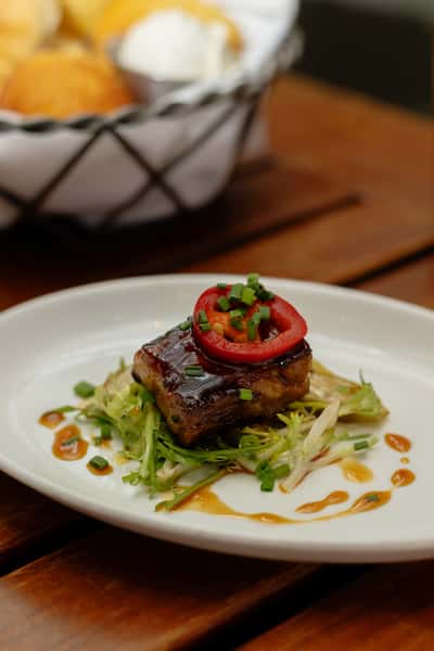 Sorghum Glazed Pork Belly