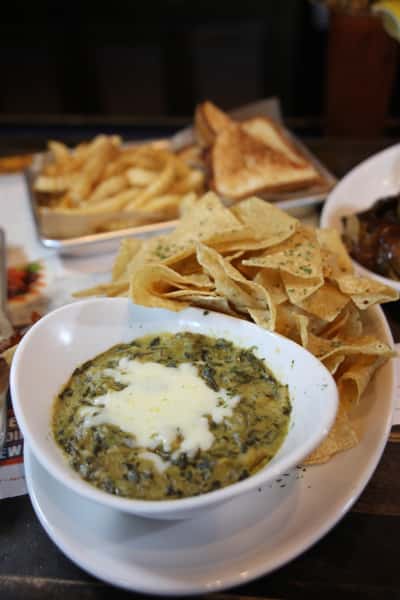 Spinach & Artichoke Dip with Chips