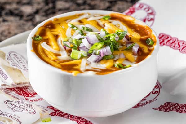 Cup of Bud's Famous Chili