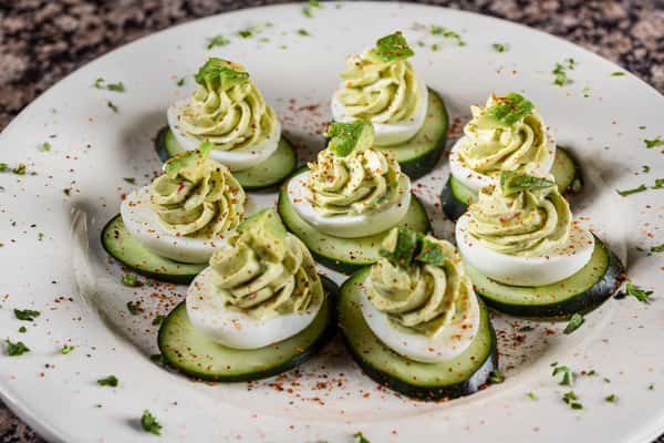 Avocado Dressed Eggs