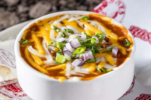Cup of Bud's Famous Chili