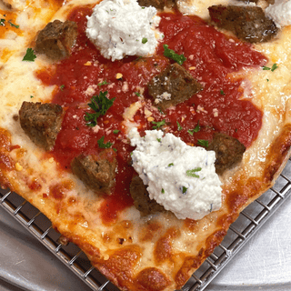 Meatball Parm Grandma Pizza – Square Pie