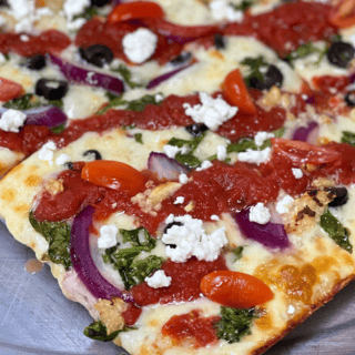 Greek Pizza - Square Pie