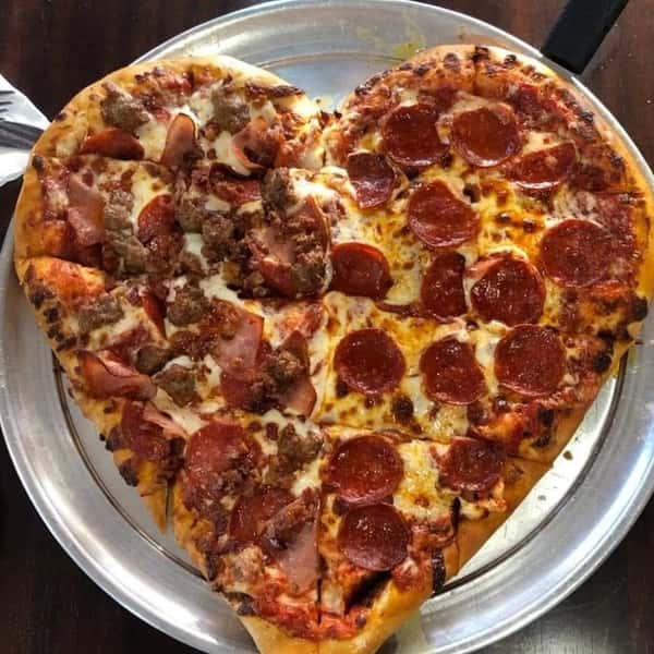 Heart Shaped Pizza 