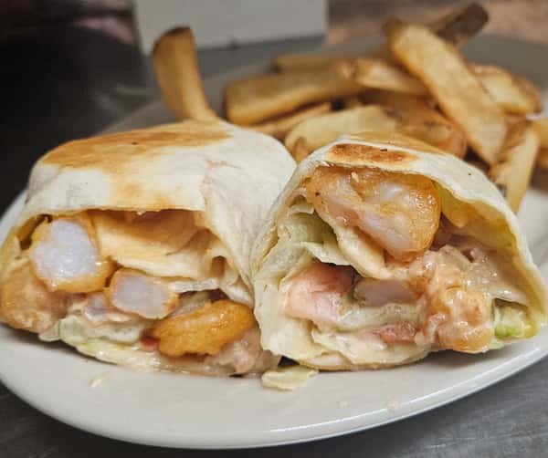Shrimp Po' Boy Wrap