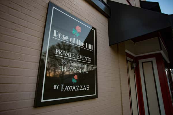 Signage outside Rose of the Hill