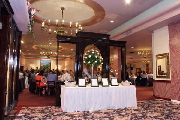 ballroom with large chandelier