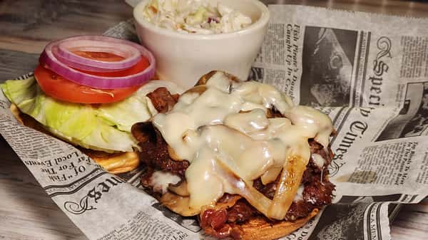 Mushroom Swiss Burger