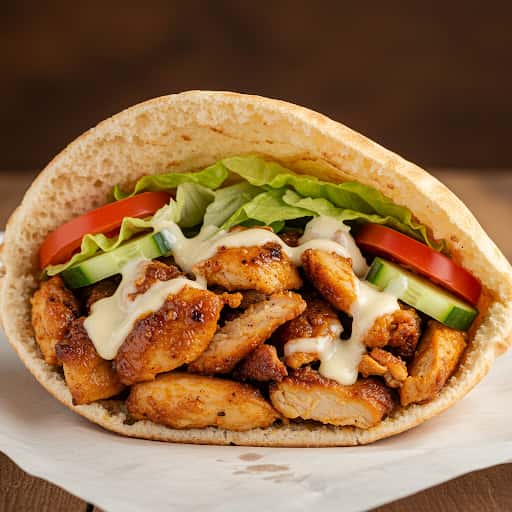Spicy Chicken Pita
