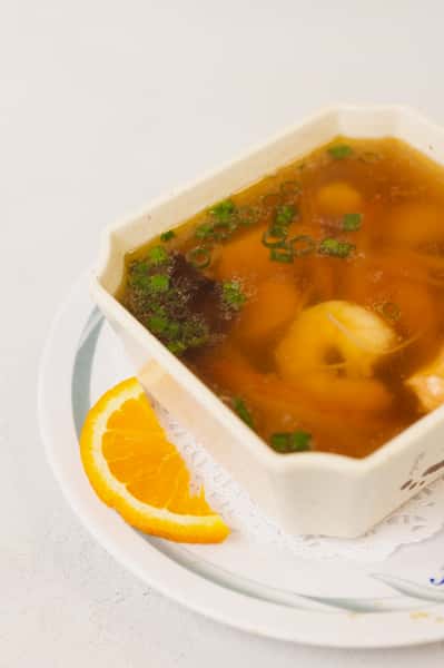 Clear Soup with Seafood