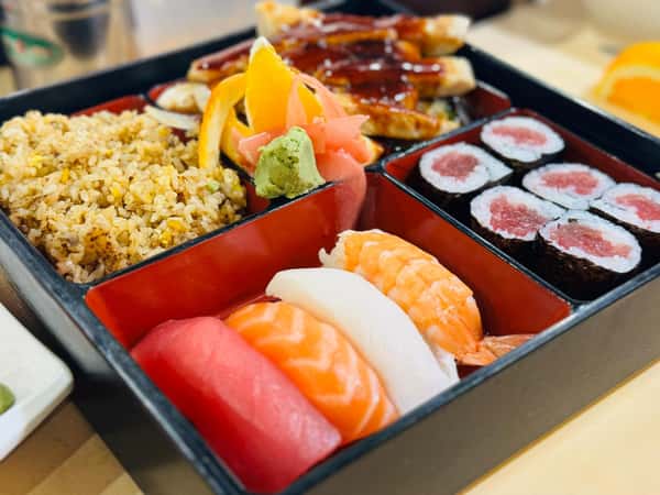 Chicken Teriyaki & Sushi Combination Bento 