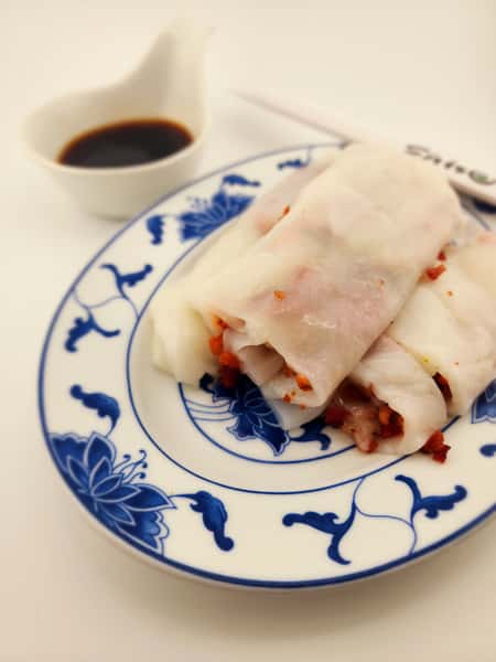21. Steamed Rice Noodle with BBQ Pork