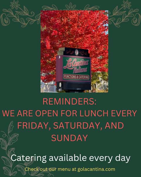 ⚠️Reminders⚠️

#catering #menu #lunchtime