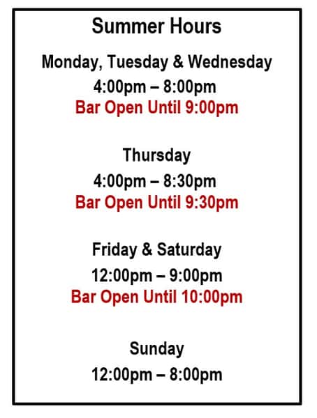 Summer Hours