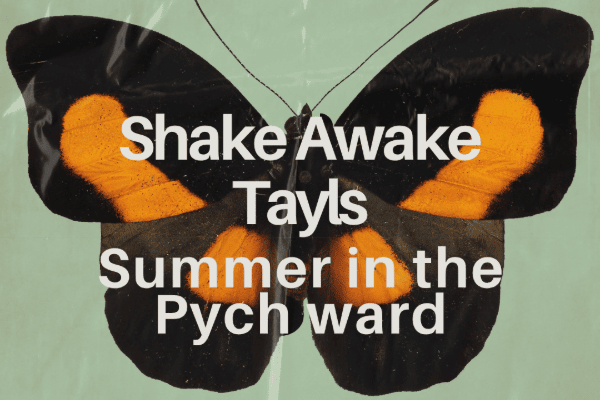 Flier for Shake Awake with an image of a butterfly for their upcoming show at Smith's Olde Bar on August 15, 2026