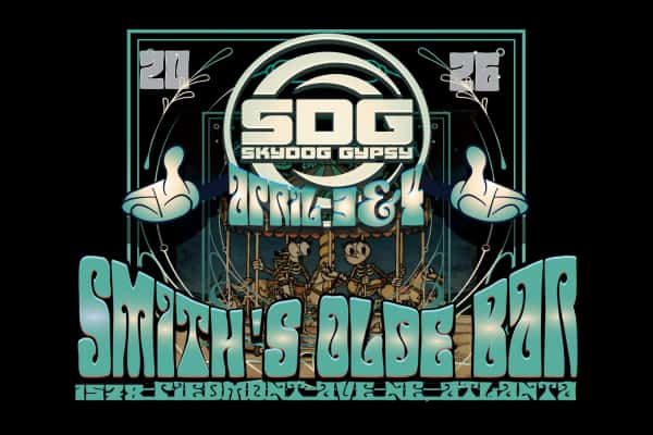 graphic for upcoming show with band Skydog Gypsy live at Smith's Olde Bar