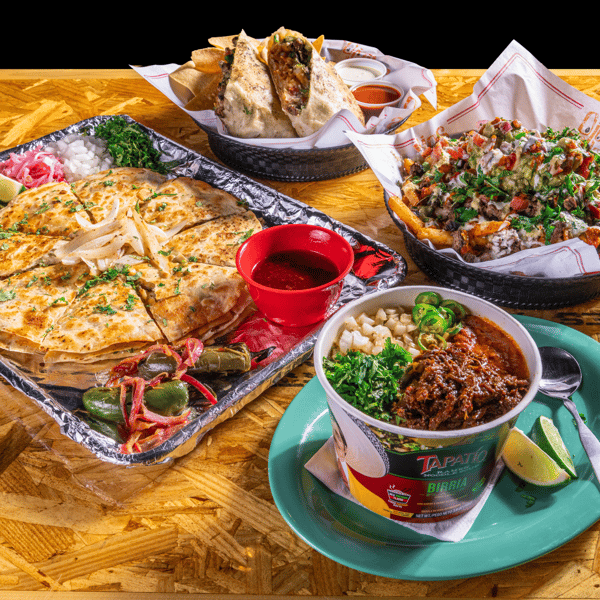mexican food spread