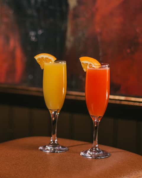 Two glasses with drinks