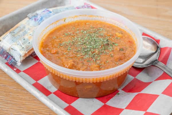 Hearty Brunswick stew made with slow-smoked meats and Southern seasonings at North Georgia BBQ
