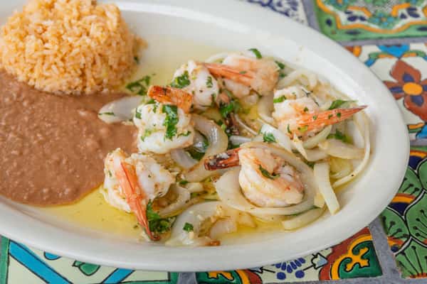 Shrimp with garlic sauce