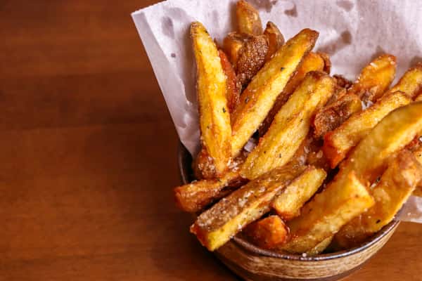 Hand Cut Fries with Rosemary Salt