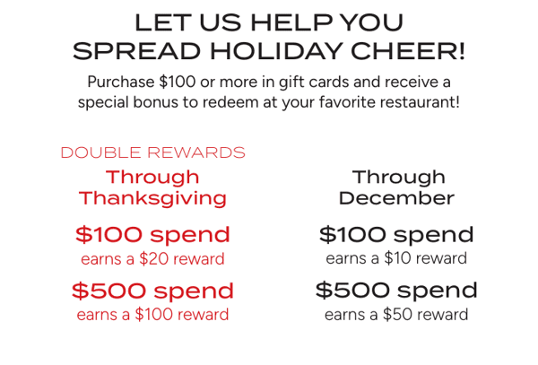 gift card specials