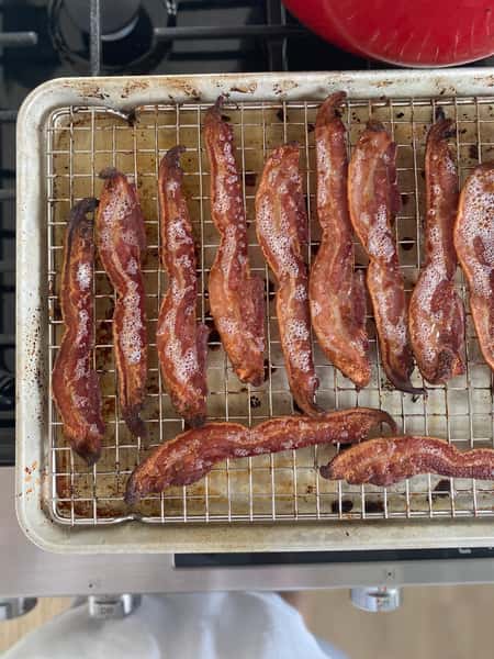 bacon on a pan