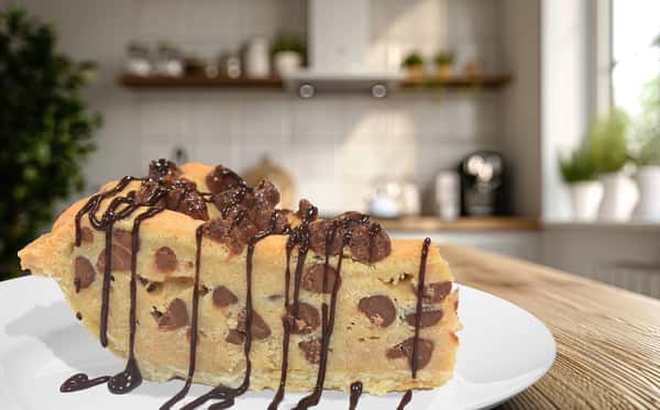 Chocolate Chip Cookie Dough Pie -( THAW N SERVE- From our kitchen to your table)