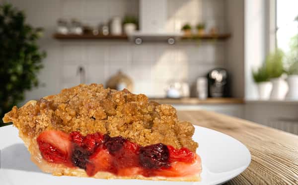 Apple, Rhubarb & Berry Crumble ( TAKE N BAKE- From our kitchen to your oven)