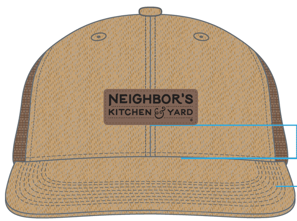 Neighbor's Leather Patch Hats