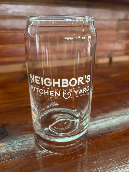 Logo Beer Can Glass