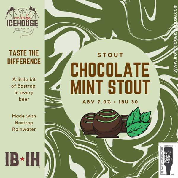 11. Chocolate Mint Stout - 7.0% | 30 IBU