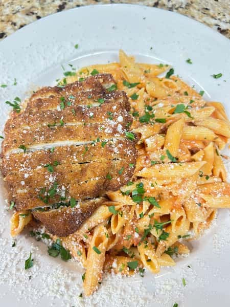 Crispy Chicken Penne Vodka