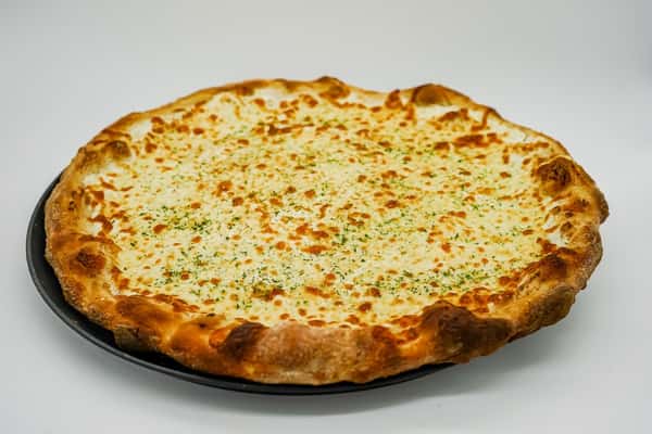 Bianco Pizza, ricotta, mozzarella and romano cheeses