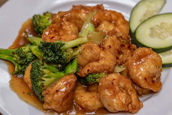 Jumbo Shrimp With Spicy Garlic Sauce