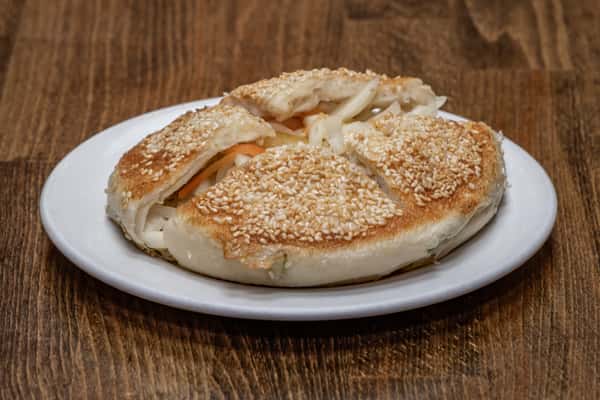 Sesame Pancake With Homemade Pickle