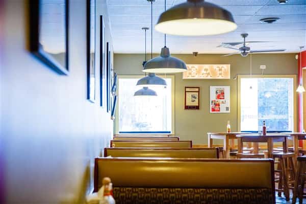 Interior shot of the restaurant