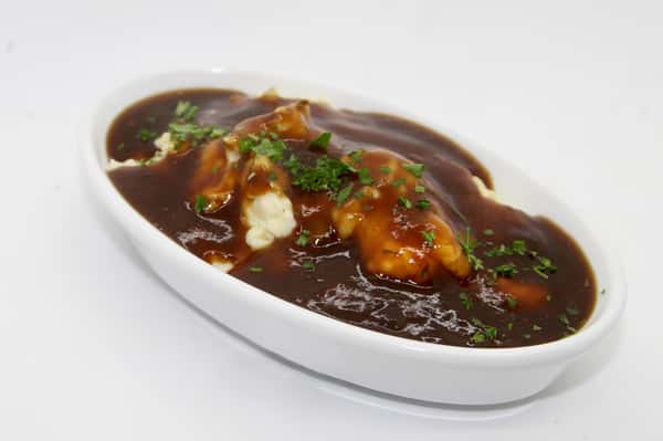 smashed potatoes & gravy - side
