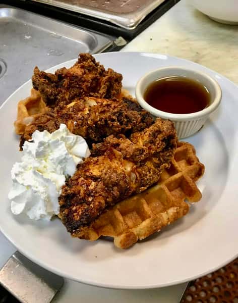 chicken and waffles
